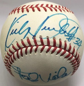 kirby puckett autographed baseball