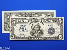 Reproduction $5 1899 Silver US Paper Money Currency Copy