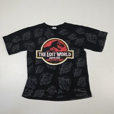 Vintage The Lost World Jurassic Park Shirt Kids Large All Over Print 90s