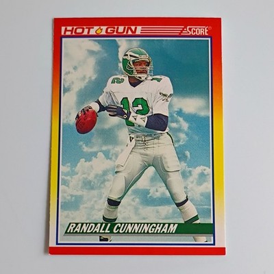 SCORE 1990 Score Hot Gun Randall Cunningham #563 Philadelphia Eagles NFL Card