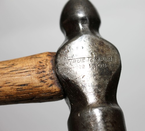 Vintage TRUE TEMPER No 1308 8 oz. Ball Peen Pein Hammer Original Handle Made USA - Picture 5 of 11