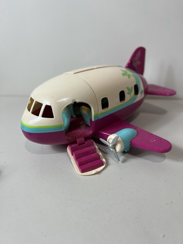 Lil Woodzeez Airplane Hot Pink & Off White Honeysuckle Airway Jet Plane 17" Toy! - Bild 4 von 15