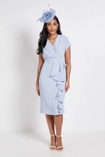 Wallis Blue Pencil Dress Womens Occasion Dresses
