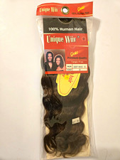 Unique Wiiv Gold 100 Human Hair Deep Wave Weft Extension Black 10in 34