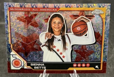 SIENNA BETTS Rookie Card McFlurry Refractor - UCLA 2025 Topps Chrome McDonalds