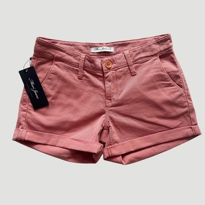 Mavi Vienna Cuffed Chino Shorts Women Size 26 NWT Dusty Rose preppy soft girl
