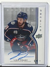 2020-21 Upper Deck Premier - Rookies Liam Foudy #68 Silver Spectrum...