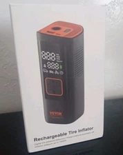 VEVOR Tire Inflator Portable Air Compressor 7800mAh 2X Faster 160PSI Auto-Off