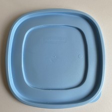 RUBBERMAID 7J70 Easy Find BLUE Square Plastic Cover Lid 9" Replacement LID ONLY