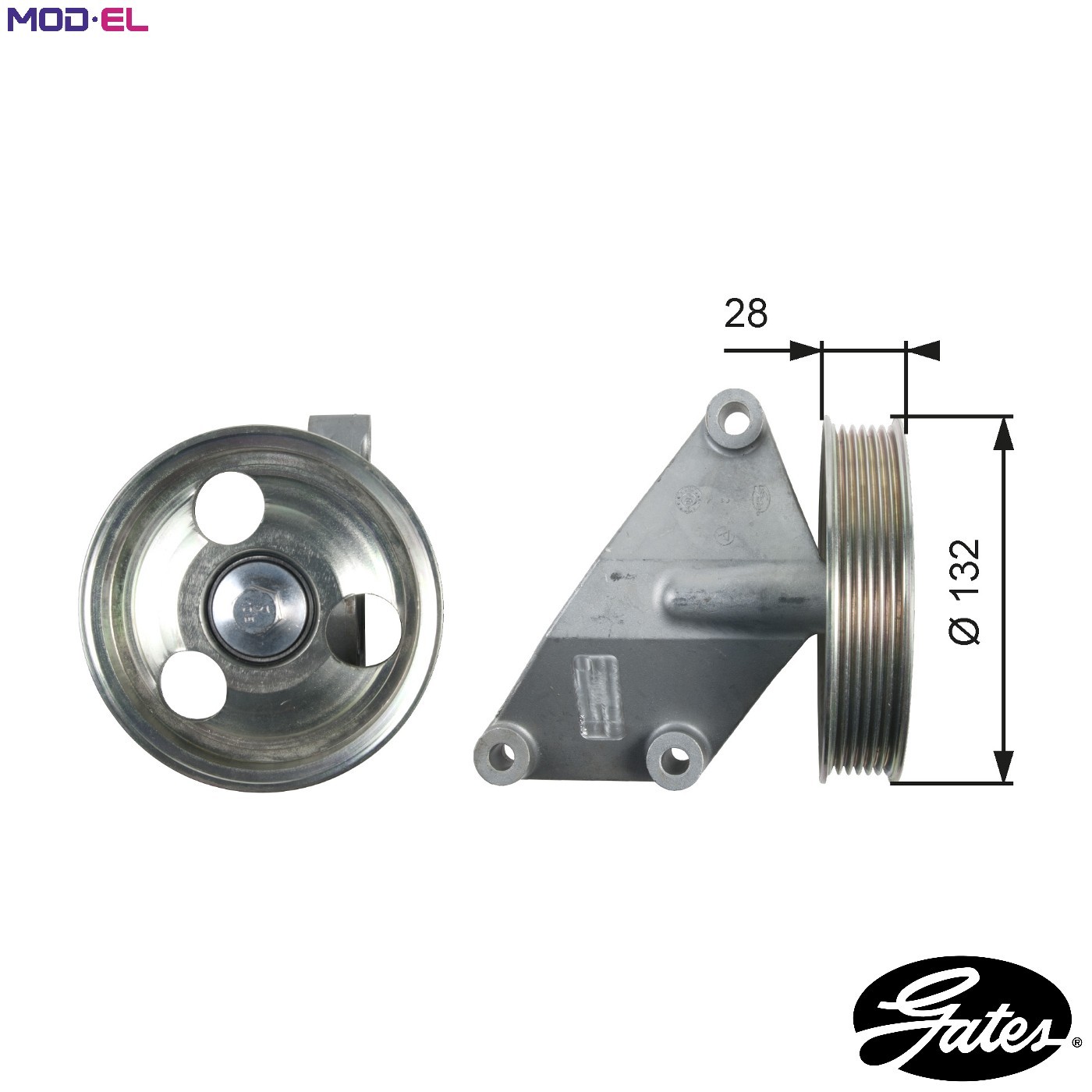 Gates DriveAlign V-Ribbed Belt Idler Pulley - T36428 - Equivalent to OE Quality - Image 4