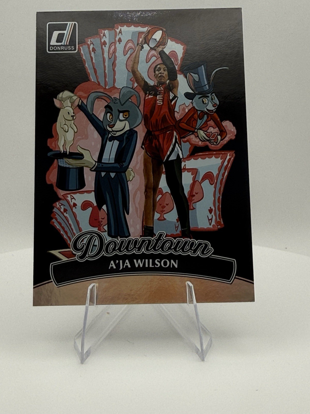 2025 Donruss Aja Wilson DownTown Case Hit 10 Las Vegas Aces