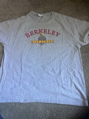 Berkeley High School T Shirt XL Gray Gildan Heavy Cotton Vintage Y2K Hornets