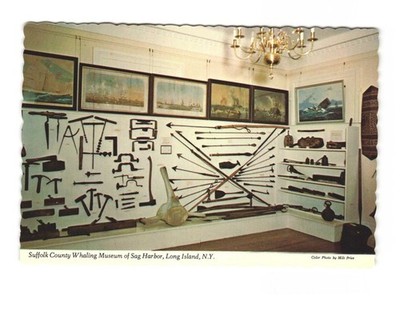 Suffolk County Whaling Museum of Sag Harbor Long Island NY VTG postcard Unp