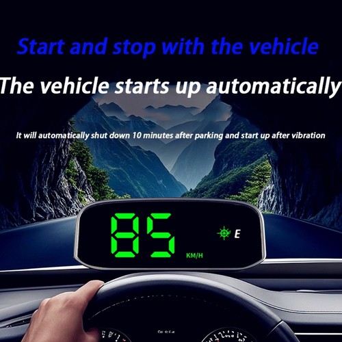 Solar Car HUD GPS Speedometer Digital Display with LED Color Adjustment - Picture 2 of 8