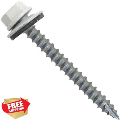 Jake Sales 14x2-1/2'' Roofing Screws 250 Count BONE WHITE