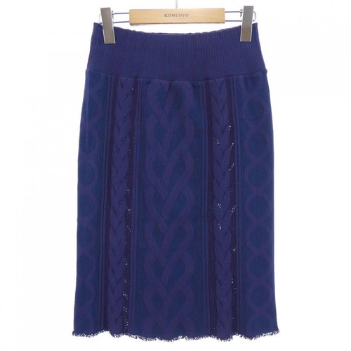 Pleats Please PP44LG954 Purple Blue Pleated Skirt Size 3 B Grade
