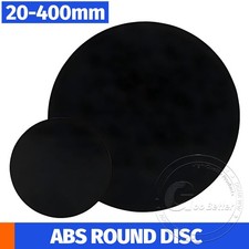 ABS Round Plastic Disc Diameter 20mm-400mm ABS Plastic Sheet Thickness 1mm-30mm