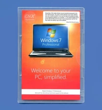 NEW Retail Windows 7 Professional 64 Bit Full Version SP1 DVD Disc & Product Key