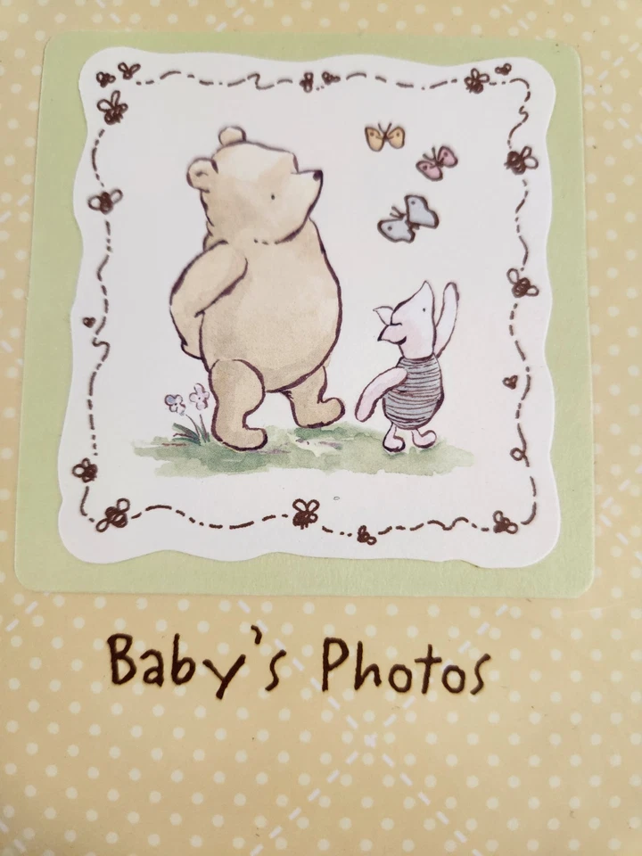 Álbum de fotos de bebé Winnie The Pooh con caja Disney AA Milne Stepping Stones nuevo Foto 3 de 4