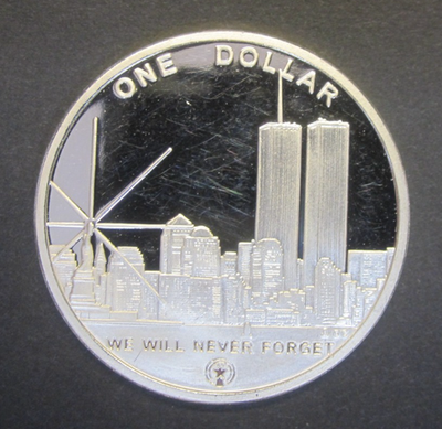 2004 $1 Twin World Trade Center/Freedom Towers Coin RECOVERY