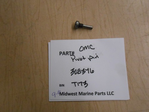 308376 OMC Johnson Evinrude Outboard 9.9hp/15hp pivot pin  T173