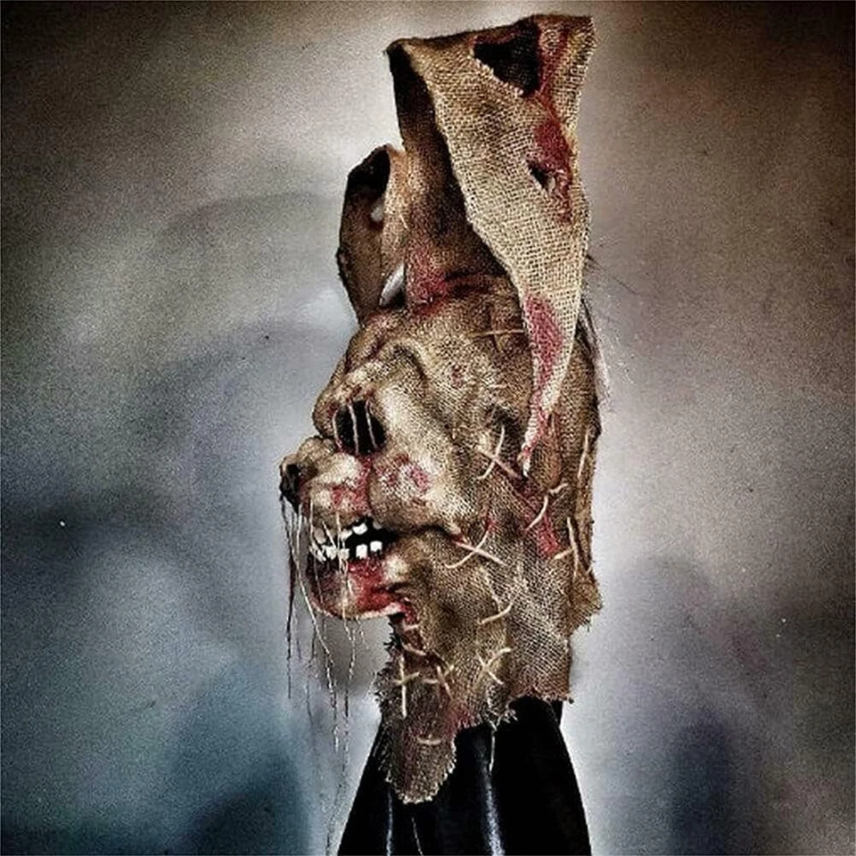 Gruselige Vogelscheuche Maske für Halloween Party Kostüm Cosplay - Bild 4 von 4