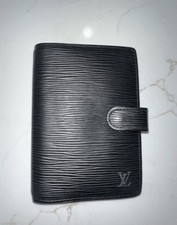 Louis Vuitton Medium Ring Epi Leather Agenda Cover Black