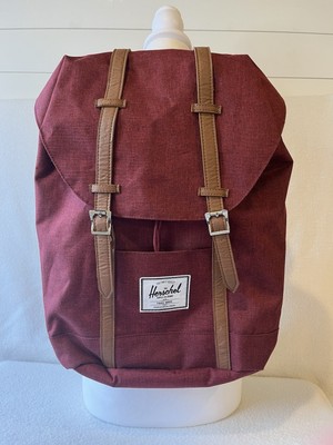 HERSCHEL SUPLY CO BACKPACK RED TRAVEL BAG SCHOOL BAG SPORTS CARRY ON OVERNIGHT 