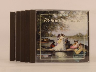 VARIOUS ARTISTS 100 RELAXING CLASSICS (5XCD) (NO SLIPCOVER) (Z83) CD Album  CAST