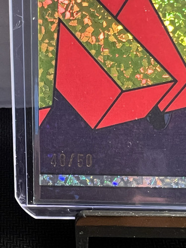 2025 Topps Finest X-Men '97 X LOGO DA NANANA NAAAA Mini Diamonds /50 SSP 1:900 - Picture 3 of 3