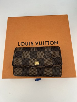 Louis Vuitton Schlüsselanhänger Damier Ebene Leder