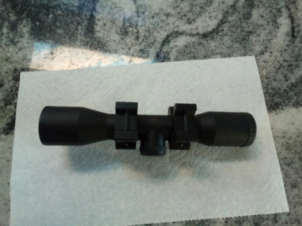 NUEVO ALCANCE 4X28 MINI-ALCANCE #428-200404 con juego de anillos de montaje a juego Foto 2 de 4