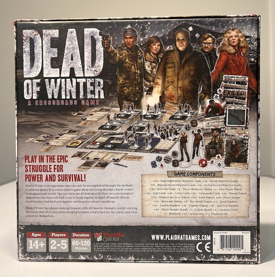 Dead of Winter A Crossroads Game de Plaid Hat - NUEVA CAJA ABIERTA Foto 2 de 4
