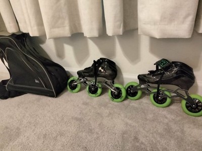 kids inline speed skates vnla size mens: 5 women:5 3X 100/110 mm frame 165/195mm