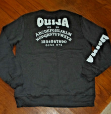 Women  s Ouija Board NWT Grey Long Sleeve Sweatshirt Size XS New