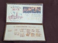 1976 Bicentennial 'Day of Freedom' Official First Day Cover - Declaration of Independence 13c Se-Tenant Block — listing 3