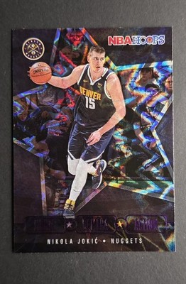 20-21 Nikola Jokic Basketball Card Lights Camera Action Purple Explosion Nuggets