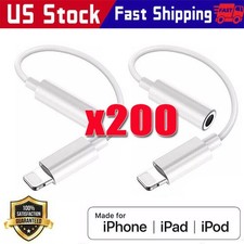 For iPhone Headphone Adapter Jack 8Pin to 3.5mm Aux Cord Dongle Converter lot