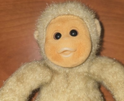 Hosung Little Monkey Lost Plush Soft Toy Vintage 1997 Little Tan