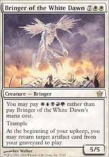 1x Bringer of the White Dawn Heavy Play, English Fifth Dawn MTG Magic