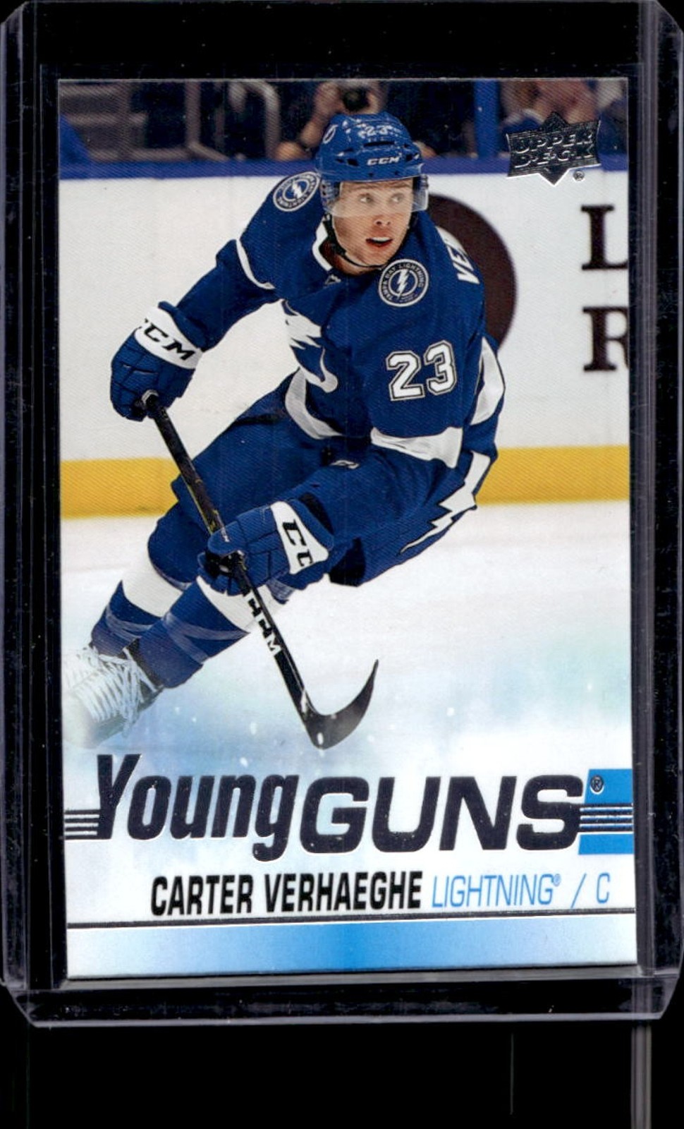 2019-20 Upper Deck Carter Verhaeghe Young Guns RC #224 Lightning