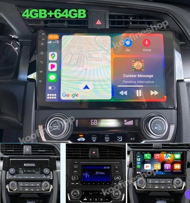 4+64GB Android 13 Carplay AUTO 2016-2020 For Honda Civic Car Radio Stereo WiFi