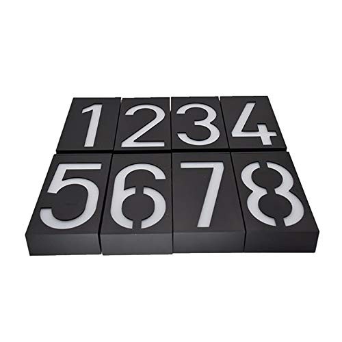 LED Solar House Number Light doorplate, Garden Yard Building Door Wall Addres... - Picture 7 of 9