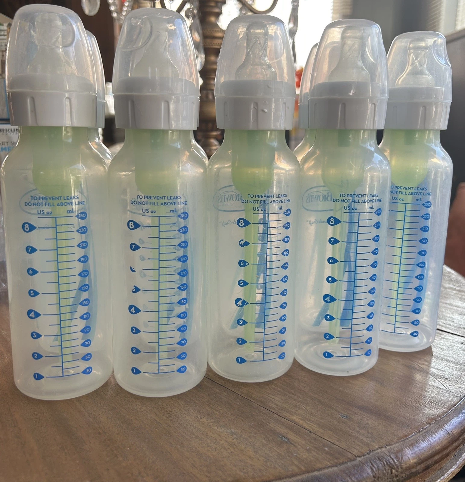 Dr. Brown's Boys Bottles Prints Anti Colic Natural Flow 8 oz - 9 total bottles