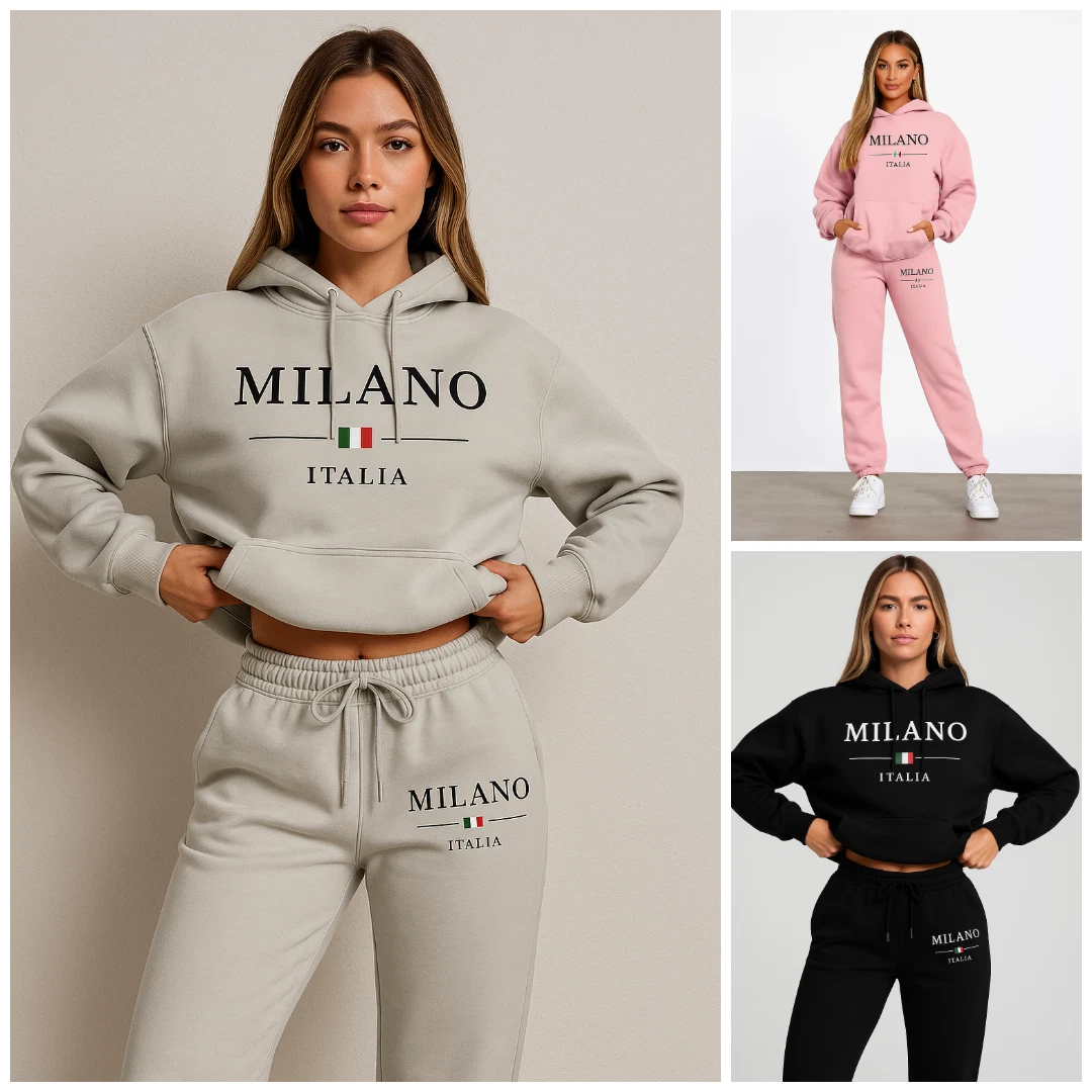 Women's Ladies 2PCS Loungewear Set Top Hoodies Suit Pants Lounge Wear Tracksuits