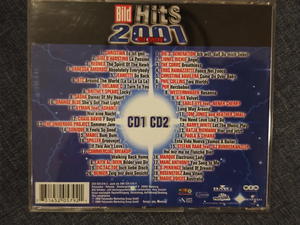 Bild Hits 2001 – Die Erste (CD, Sampler, Pop/Dance, 2001) - Bild 4 von 4