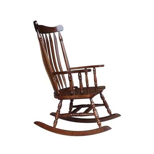 International Concepts Home Accent Solid Wood Rocker in Espresso - Picture 7 of 9