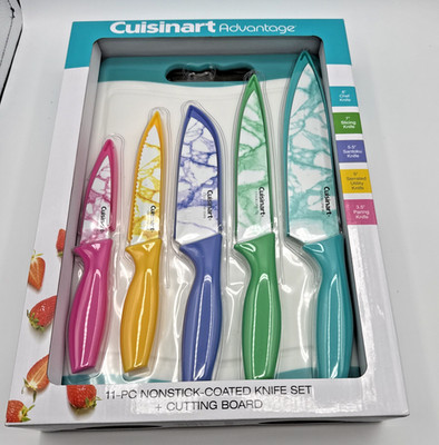 Cuisinart Advantage 11-Piece Knife & Cutting Board Set Marble Pattern C55CB-11PM