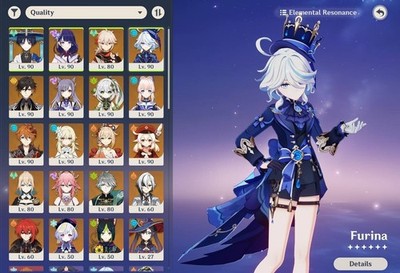 Genshin Impact AR 57 NA 19 5-stars (includes HSR)