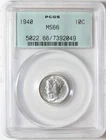 1940 P Mercury Dime PCGS MS66, OGH